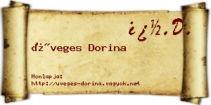 Üveges Dorina névjegykártya