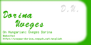 dorina uveges business card
